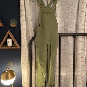 Olive overalls